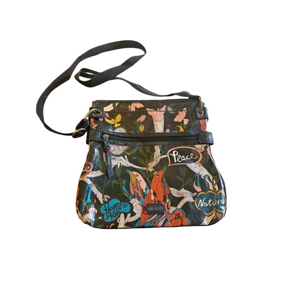 Sakroots Handbags - Sakroots Crossbody Bag Colorful Bird Nature Peace Happy Art Print
